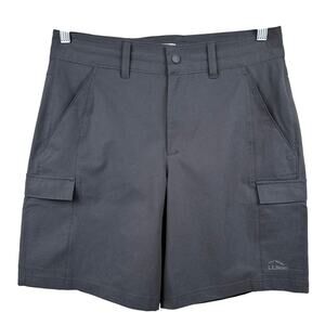 L.L. Bean Mountainside Shorts UPF Performance Alloy Gray Women's 10 Outdoor